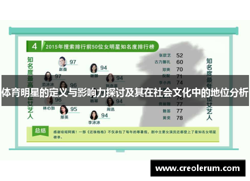 体育明星的定义与影响力探讨及其在社会文化中的地位分析