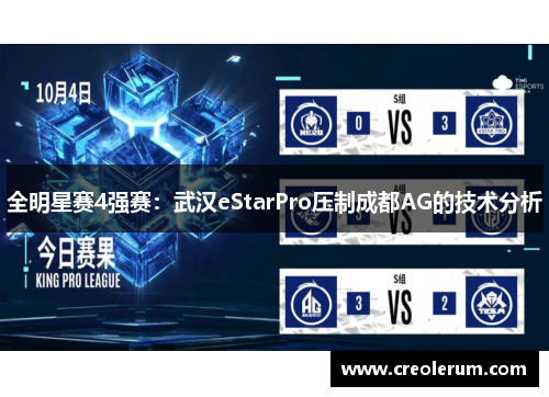 全明星赛4强赛：武汉eStarPro压制成都AG的技术分析